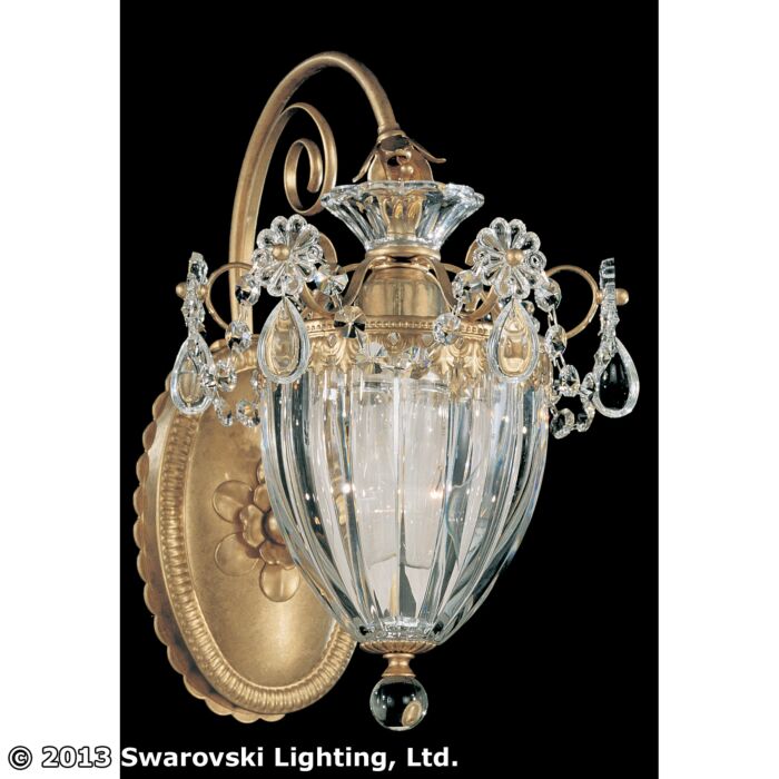 Bagatelle 1-Light Wall Sconce in Heirloom Gold