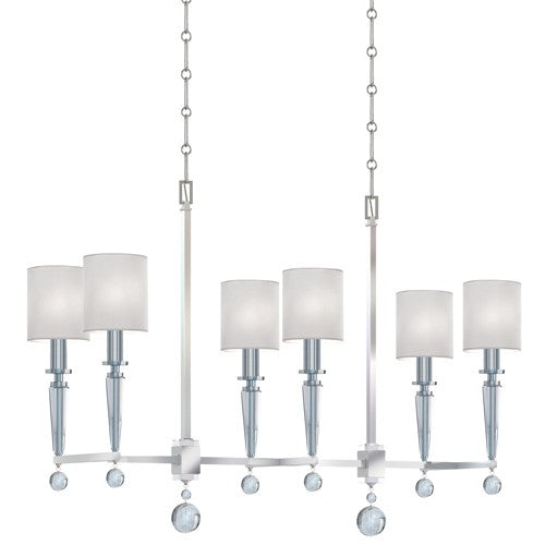 Group Paxton Polished Nickel Six Light Chandelier