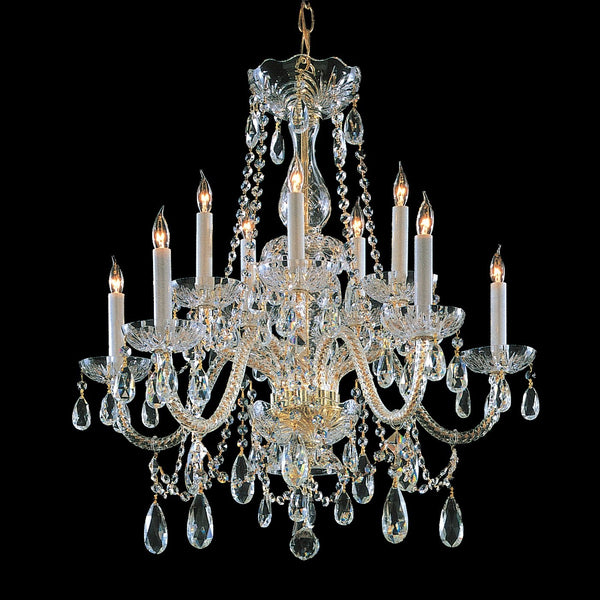 10 Light Bohemian Crystal Chandelier