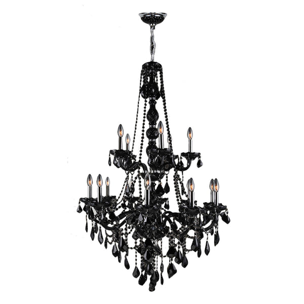 Corp Provence Polished Chrome Fifteen-Light Chandelier