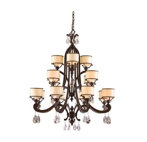 Bronze 16-Light Chandelier