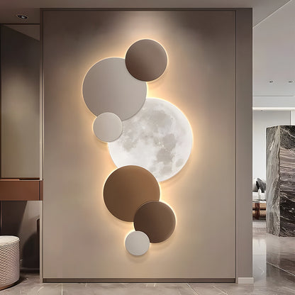 Lunar Glow Round LED Wall Sconce