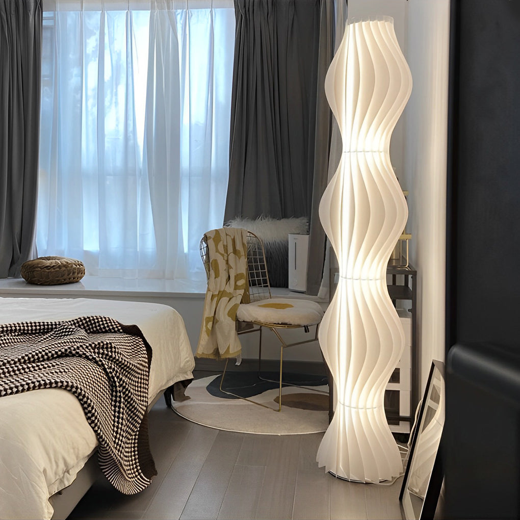 Modern Coastal LED Wavy Floor Lamp