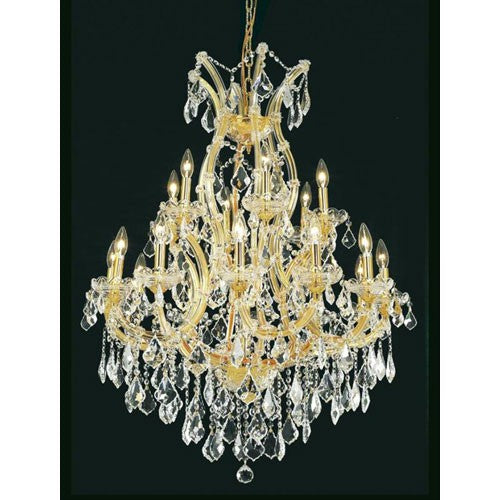 Golden Teak 19 Light 42-in Chandelier