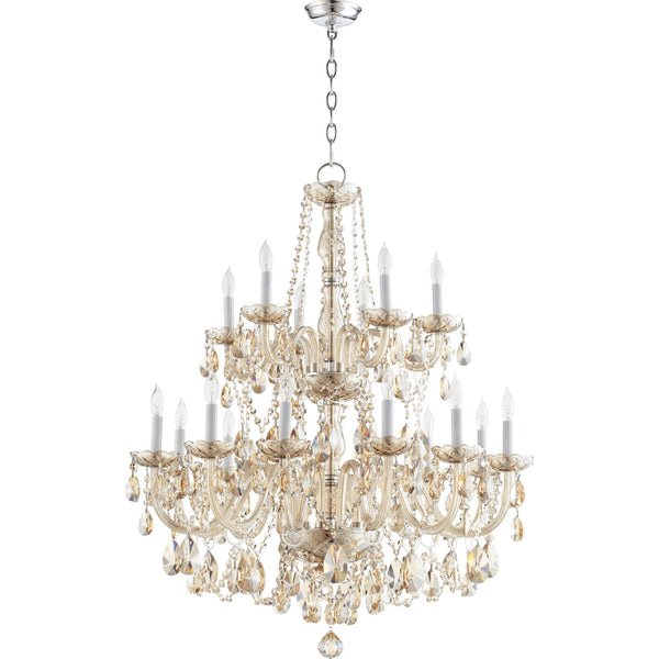 Chrome 32-Inch 18-Light Chandelier