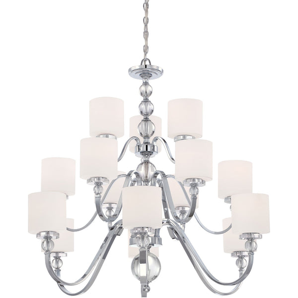 Chrome 41.5-Inch 15-Light Chandelier