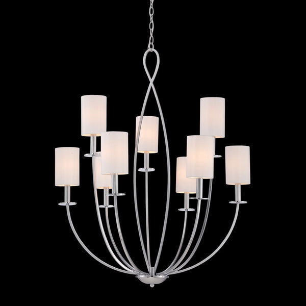 Castana Chrome Nine-Light Chandelier