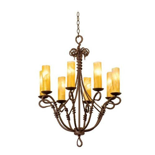 Vine Bark Eight-Light Chandelier