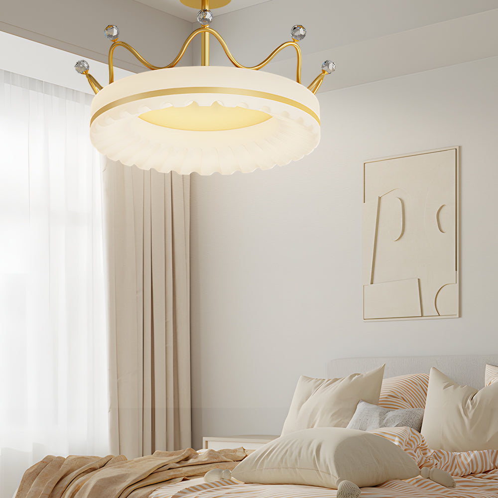 Creative Crowns Three Step Dimming LED Luxury Modern Ceiling Lights Fixture