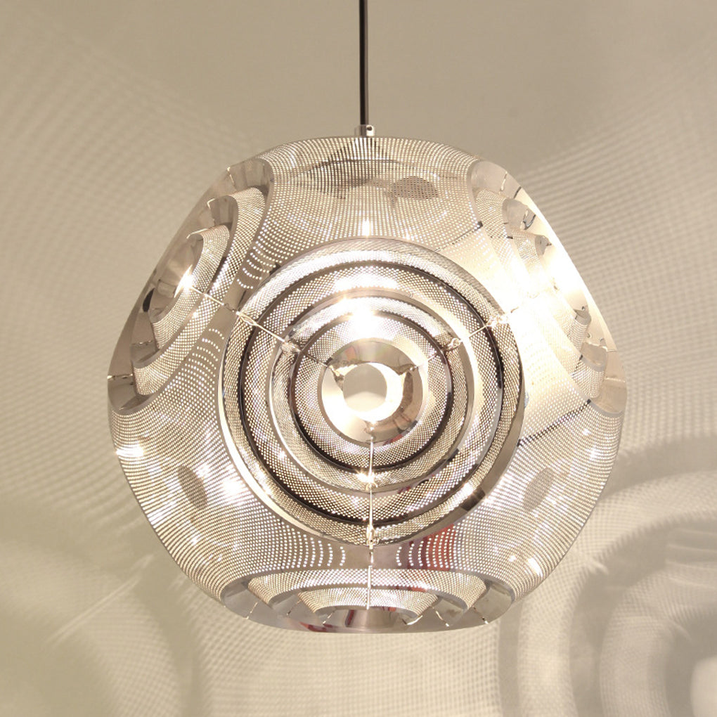 Creative Irregular Circular Stainless Steel Post-modern Chandelier Light