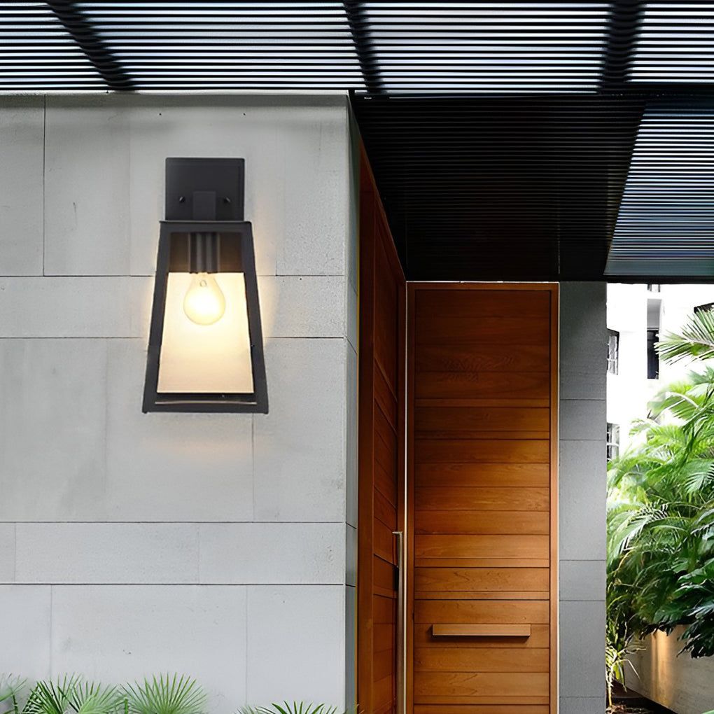 Trapezoidal Waterproof LED Vintage Outdoor Wall Light Wall Sconce Lighting