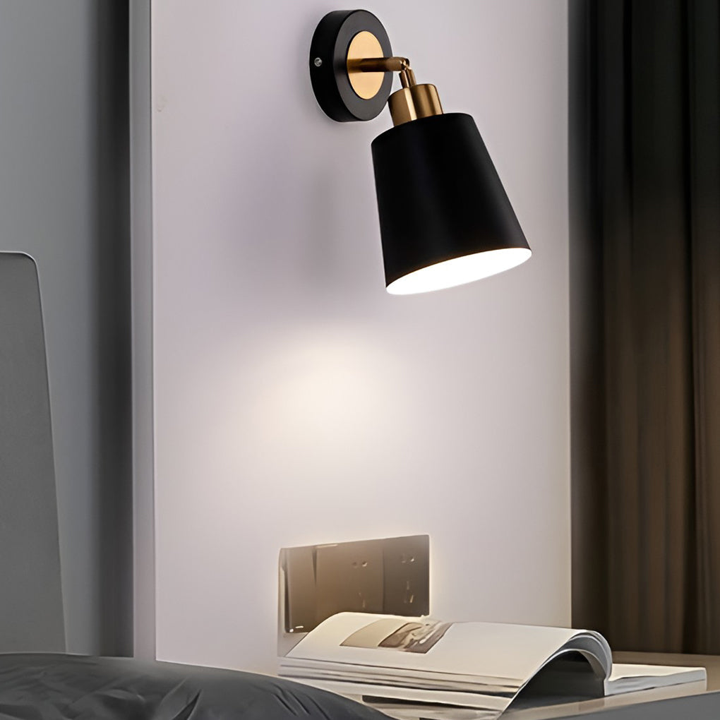 LED 3 Step Dimming Black Nordic Adjustable Wall Sconce Light Wall Lamp