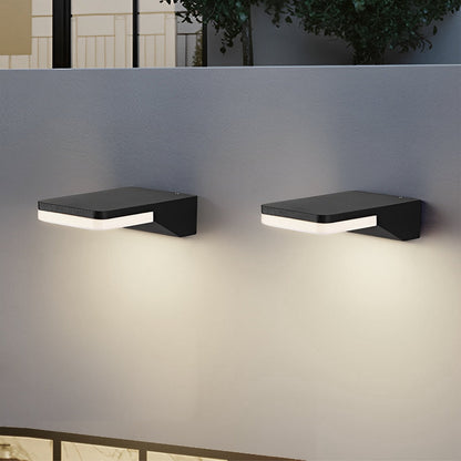 Rectangular Creative LED Waterproof Black Modern Outdoor Wall Sconces Lighting