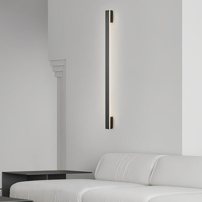 Long Strip Minimalist Three Step Dimming LED Copper Modern Wall Lamp