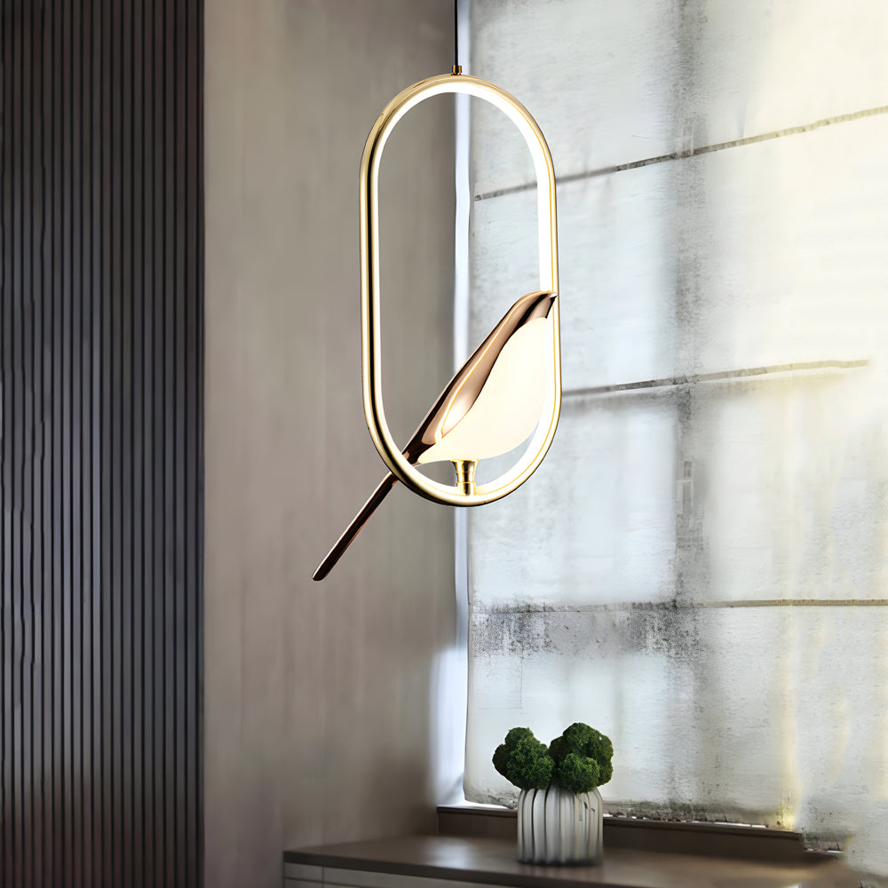 Modern Magpie Pendant Light - Circle/Oval Ring