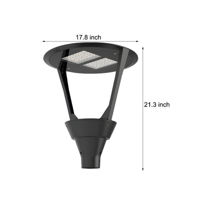 21-inch Black Post Top LED Light Fixture