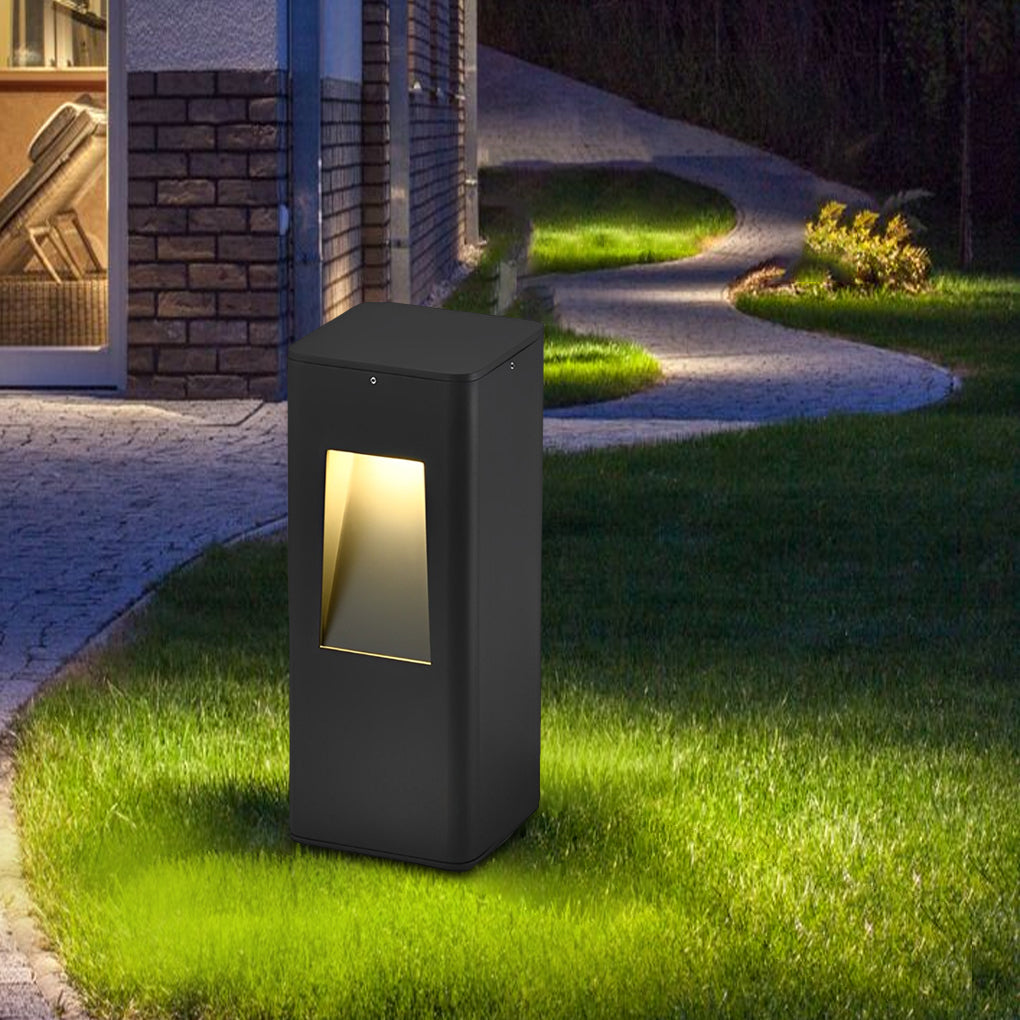 Outdoor Waterproof LED Aluminum Black Modern Lawn Lamp Pathway Lights