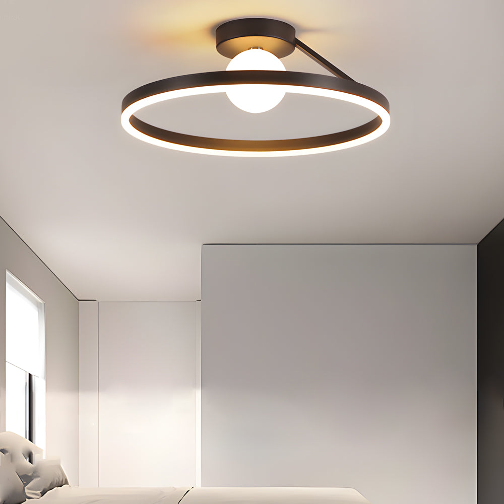 Round Minimalist Ball 3 Step Dimming Creative Modern Ceiling Lights Fixture