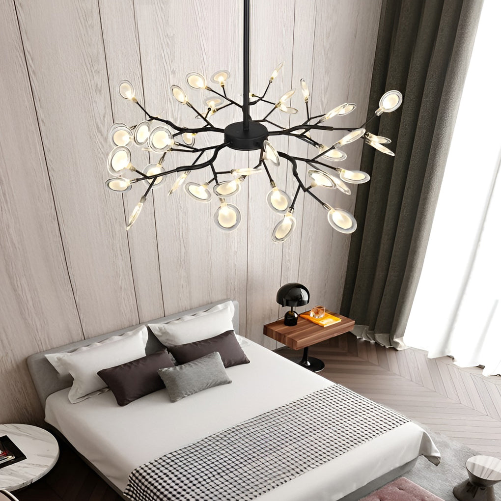 Branches Metal Acrylic Nordic Chandelier Ceiling Light Hanging Lamp