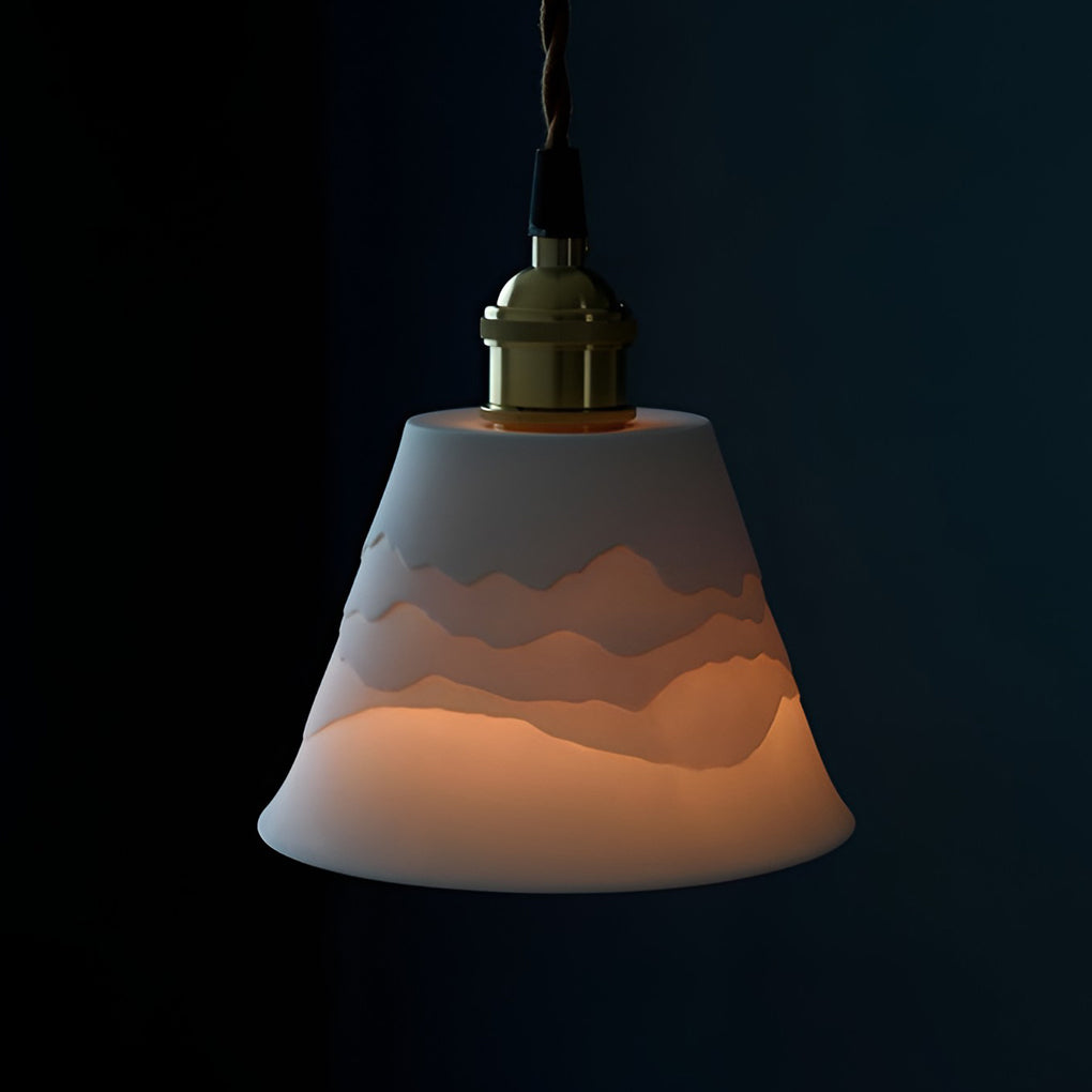 Mountains Shadow Ceramic LED Nordic Island Lights Pendant Light Wall Lamp