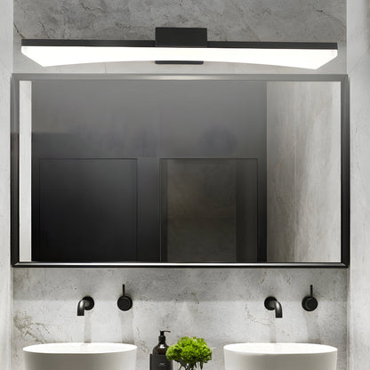 Ultra-Sleek Curved Linear LED Vanity Light for Modern Bathrooms