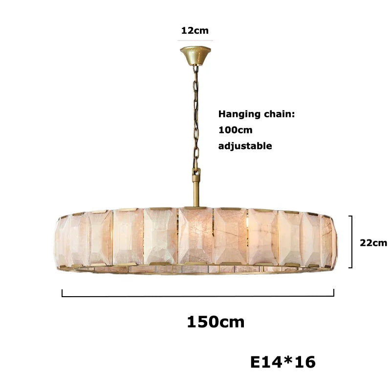 Villano Calcite Crystal Chandelier