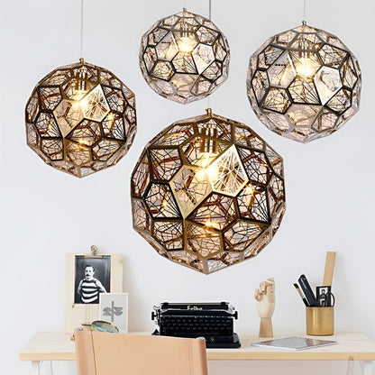 Geometric Spherical Postmodern Dining Room Chandelier Pendant Light