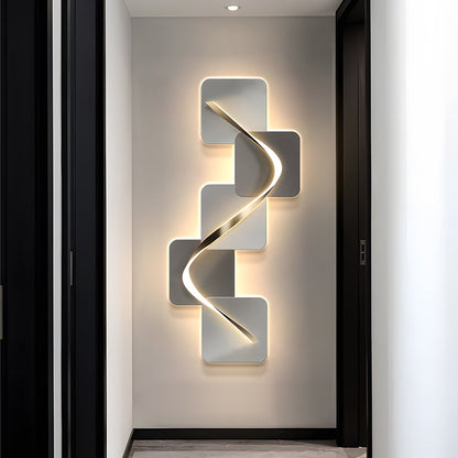 Geometric LED Wall Art Light USB Decorative Wall Painting