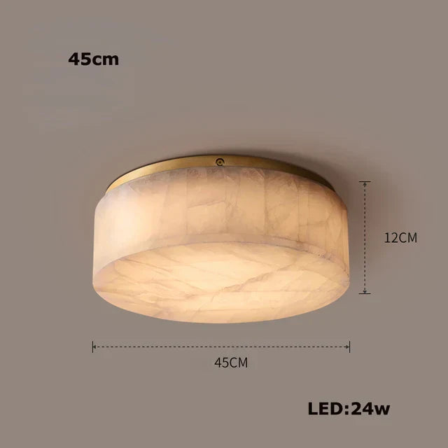 Moonshade Natural Marble Ceiling Light Fixture