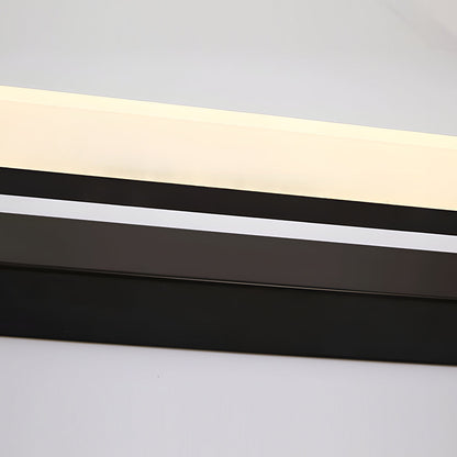 15.74'' Linear LED Vanity Light Black Bathroom Fixture with Mesh Light Filter