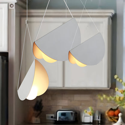 1/3/6-Light Minimalist Line White Glider Pendant Light