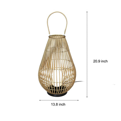 Portable Waterproof Handmade Rattan Iron Modern Outdoor Light Lanterns