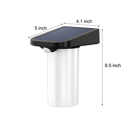 Modern LED Black Outdoor Solar Wall Lights with Motion Sensor