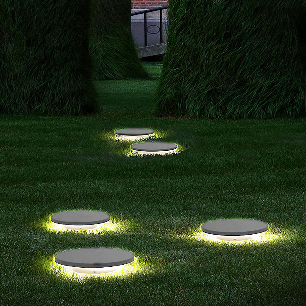 Outdoor Flat Grass Solar Light LED Landscape Ground Lights for Villa Garden