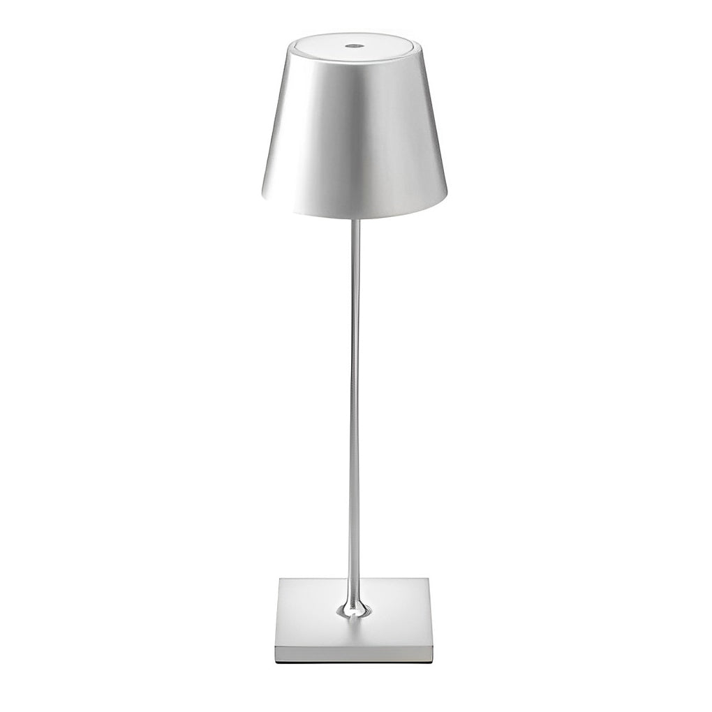 Top Hat Aluminum Rechargeable Portable Touch-Control Table Lamp