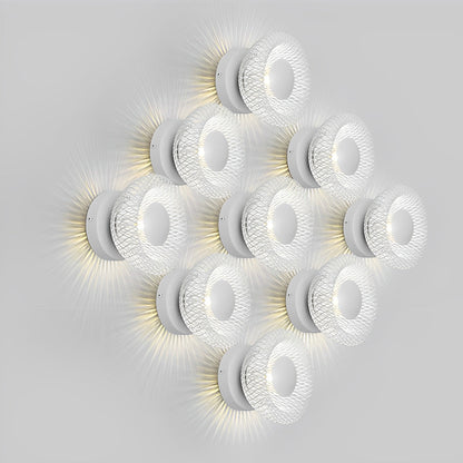 Artistic Creative Circular Nest Grid LED Modern Wall Sconce Lighting