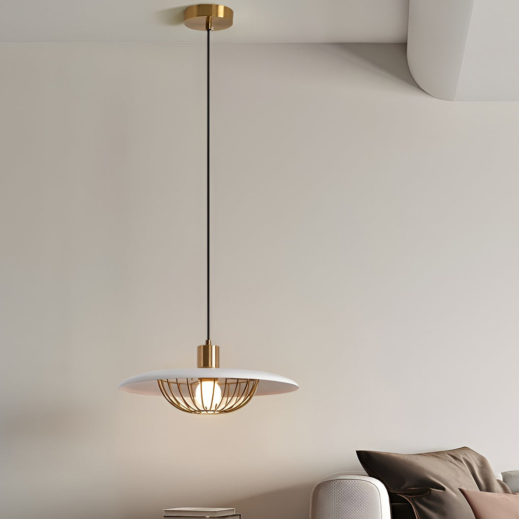 Creative Circular Electroplated Three Step Dimming Nordic Pendant Lighting