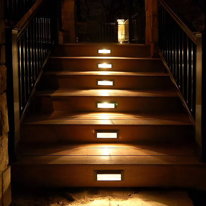 Rectangular & Grilles 3W LED IP65 Stair Wall Reccessed Lights Integrated Step Lighting