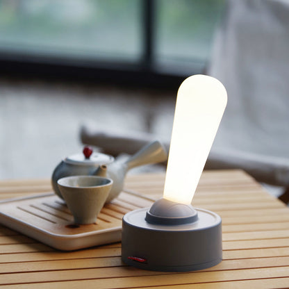 Portable USB Bedside Desk Night Light with Modern Toggle Switch and Warm Glow