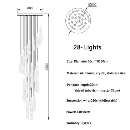 Pendant Light Fixture For Stairwell