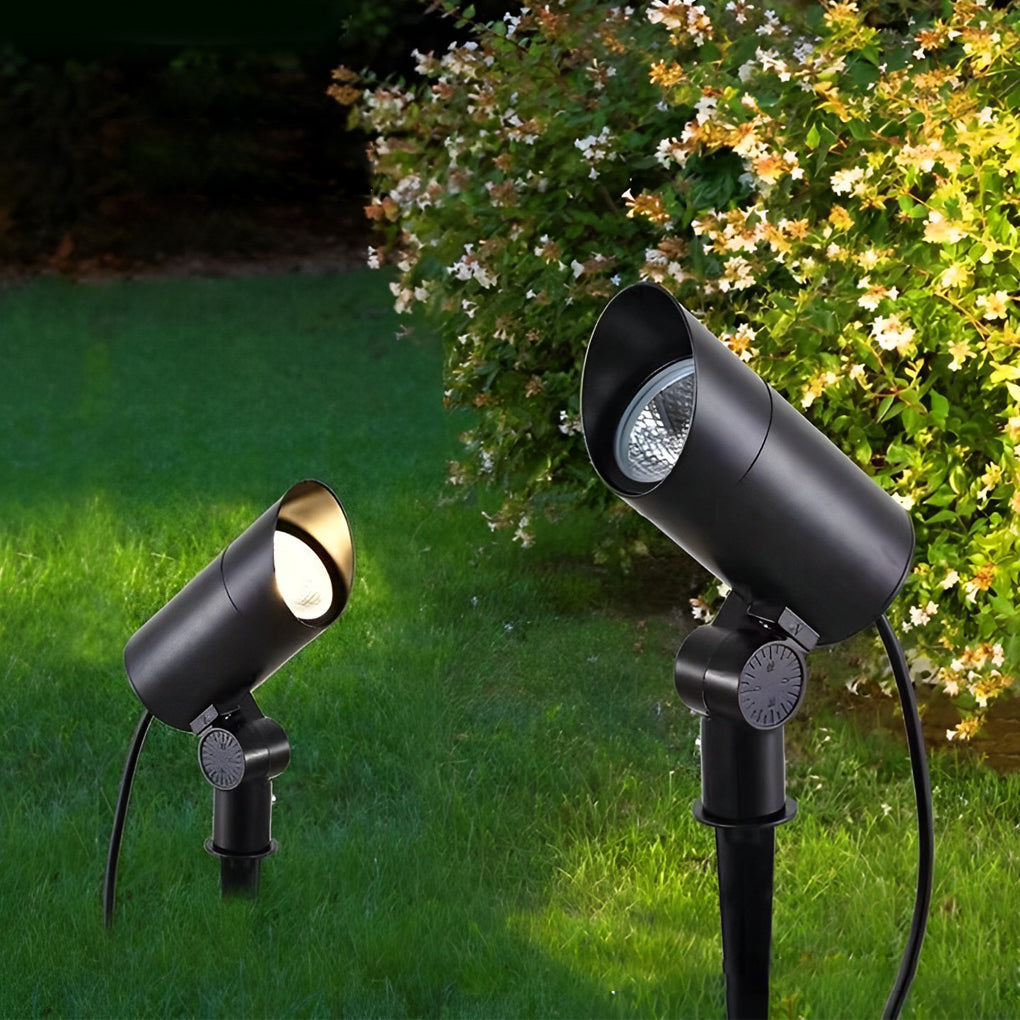 Waterproof Black Modern LED Spotlights Outdoor Spot Lights Lawn Lamp