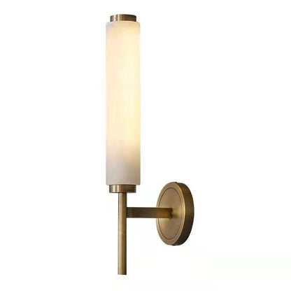 Natural Marble & Copper Wall Sconce