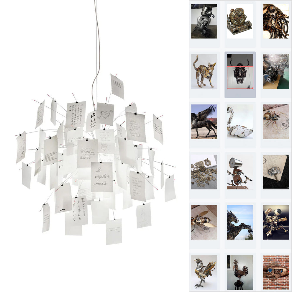 Paper Electrolier Chandelier