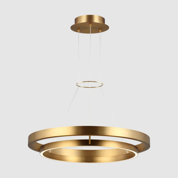 Chandelier, 1-Light, LED, Aged Brass, 30"W (700GRC30R-LED930 70P9E3V)