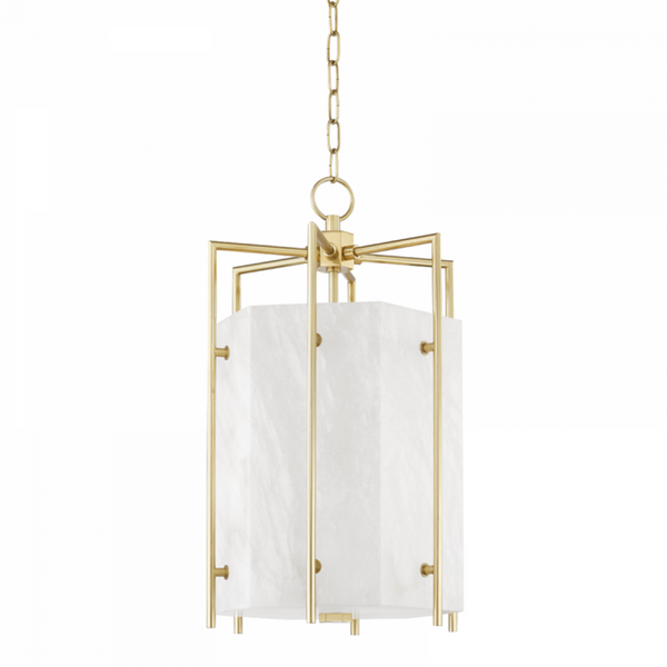 Pendant, 4-Light, LED, Aged Brass, 14"W (7014-AGB A8K5L)