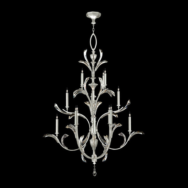 Chandelier, Round, 16-Light, Silver Leaf, 56"W (702040-SF4 NJ03)