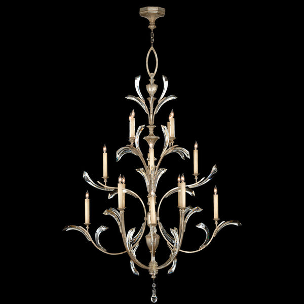 Chandelier, Round, 16-Light, Silver, 56"W (702040ST 6EM4)