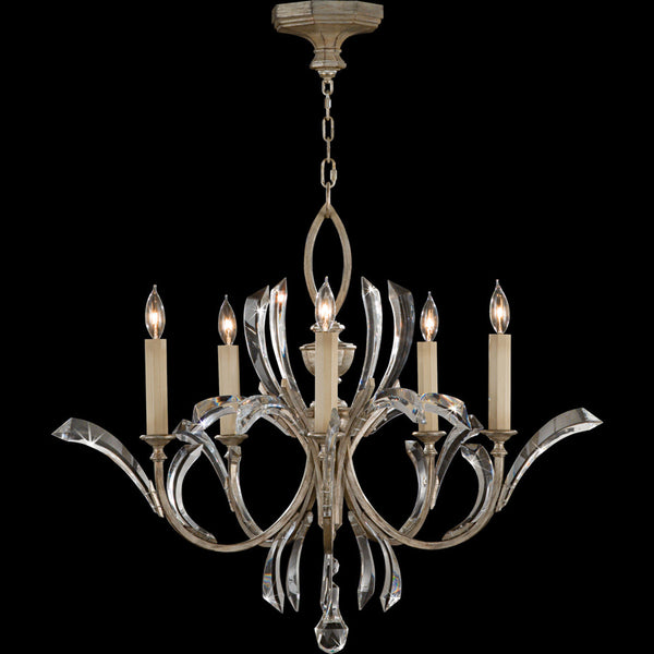 Chandelier, Round, 5-Light, Silver, 36"W (702240ST 6EM5)