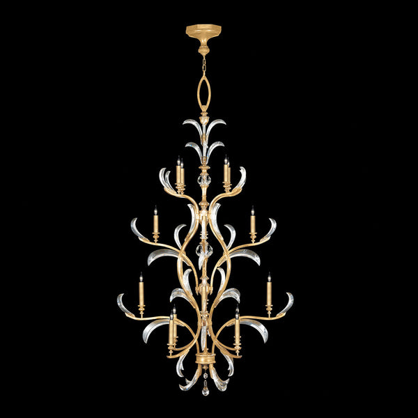 Chandelier, Round, 16-Light, Gold Leaf, 48"W (704040-SF3 NJ08)