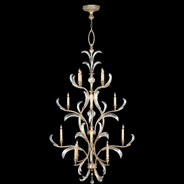 Chandelier, Round, 16-Light, Silver, 48"W (704040ST 6EMC)